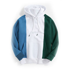 Hoodie unisexe en molleton 100 % coton, uni ou imprimé, avec panneaux, service OEM personnalisé, vente en gros, pour homme, hiver - Product Image 2
