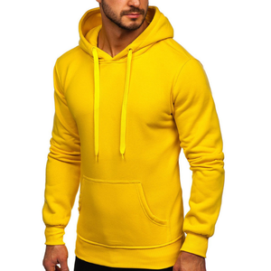 Sweat à capuche 100% coton de haute qualité pour hommes, imprimé et brodé sur mesure pour l'hiver, motif solide - Product Image 1