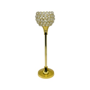 <b>Crystal</b> T-light Holder Candelabra <b>Glass</b> Candelabra for Wedding and Home Decor Centrepiece <b>Crystal</b> Candle Holder - Product Image 1