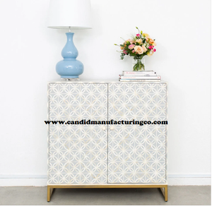 Tiroir de luxe en incrustation d'os Tiroirs de coffre Meubles de salon de ferme Taille personnalisable florale noire - Product Image 3