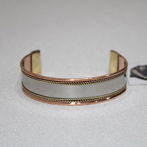 Customize Fashion <b>Copper</b> Cuff Bangle <b>Bracelet</b> Cufflink or Cufflinks Fashion Jewelry for Ladies at Wholesale Price Tradnary - Product Image 2