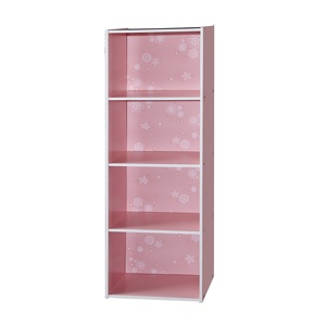 4 cube storage cabinet in flower pattern - Product Image 2