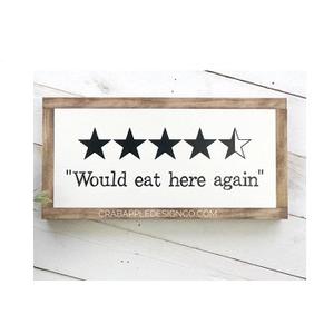 Panneau de signalisation en bois Vintage de conception classique pour la cuisine THÉ CUISINE Panneau en bois écologique fait à la main Planche de cuisine rentable - Product Image 4