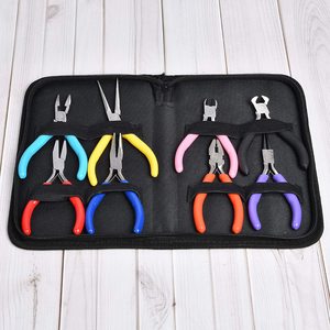 Juego de alicates multifunción para herramientas de joyería DIY, Mini alicates de corte diagonal de Punta curvada de acero inoxidable - Product Image 5