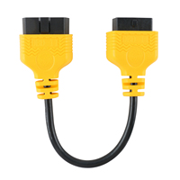 Cable Adaptador de Diagnóstico AUTOOL Auto OBD 2, Conector de Extensión OBD2 II ELM327 para Automóvil, Cable de Extensión de 16 Pines Macho a Hembra de 30 cm