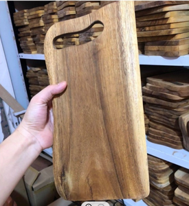 Planche à découper en bois naturel écologique, avec poignée, bon prix, logo personnalisé et personnalisable absorbable - Product Image 3