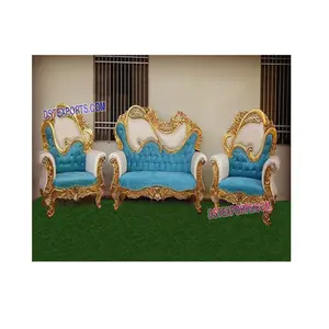 Luxuriöse Hochzeit Metall geschnitzte Möbel Kaufen Sie indische Hochzeit Sofa Möbel Neueste Designed Marriage Couch zum Verkauf