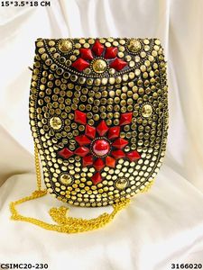 Pochette de soirée en mosaïque métallique de créateur Craftstages International 15*3.5*18 CM - Product Image 6