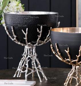 Meilleur bol de service à fruits design en métal de forme ronde bol décoratif avec support au prix le plus bas - Product Image 6