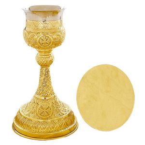 Juego de Chalice & Paten bañado en Oro-CH-532-2 - Product Image 1