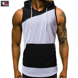 Mens Top Performance High-Quality Fitness Bodybuilding Men Clothing Slim Casual Gym <b>Sleeveless</b> Vest <b>Hoodies</b> - Product Image 1