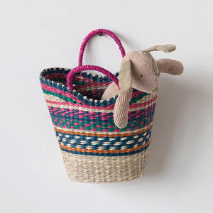 Multi Couleur Tissé À La Main Seagrass Petit Sac de Marché Au Vietnam en Gros - Product Image 1