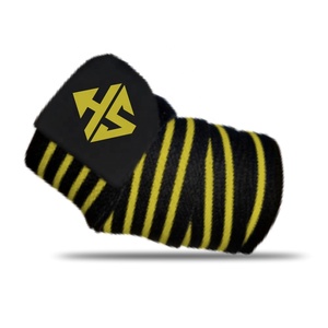 Biểu tượng tùy chỉnh hỗ trợ đầu gối sọc an toàn thể thao miếng đệm Brace phòng tập thể dục đầu gối kết thúc tốt đẹp Băng đầu gối tay áo cử tạ - Product Image 4