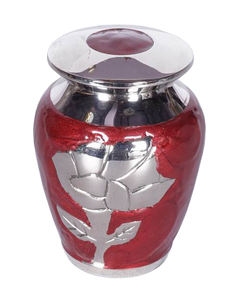 Urna Conmemorativa para Cenizas Funerarias, Urna Pequeña para Recuerdos, Urna con Grabado de Flores, Urna Funeraria Americana - Product Image 3