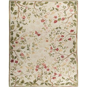 Abstract Hand Knotted Bamboo Silk Rug Custom Size Indo Nepali Knot Rugs for Kitchen & Dining Room - Product Image 6