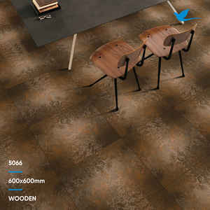 Designer <b>Brown</b> Satin Matt and Glossy Anti-Slip Porcelain Floor Tiles 600x600/600x1200 Kitchen Use Modern Classic Style - Product Image 2