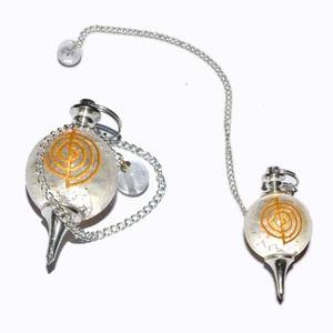 7 Chakra naturel Reiki, pendentif en pierre de méditation, vente en gros, pendule de radiesthésie pour bijoux - Product Image 1