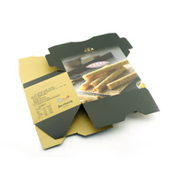 Grands paniers-cadeaux personnalisés à fond autoportant pour biscuits, chewing-gums, chips, aliments pour bébés, en carton ondulé avec pelliculage mat et gaufrage