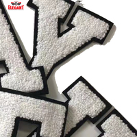 Sweat à capuche lettre 3D, avec grande lettre et nombres, brodé sur vêtements, patch personnalisé en Chenille, transfert de chaleur, à la mode