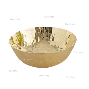 Brass Gold Polished Serving <b>Bowl</b> With Exclusive Quality Home Dinning Table Decorative Food <b>Snacks</b> <b>Bowl</b> At Low Rate - Product Image 1