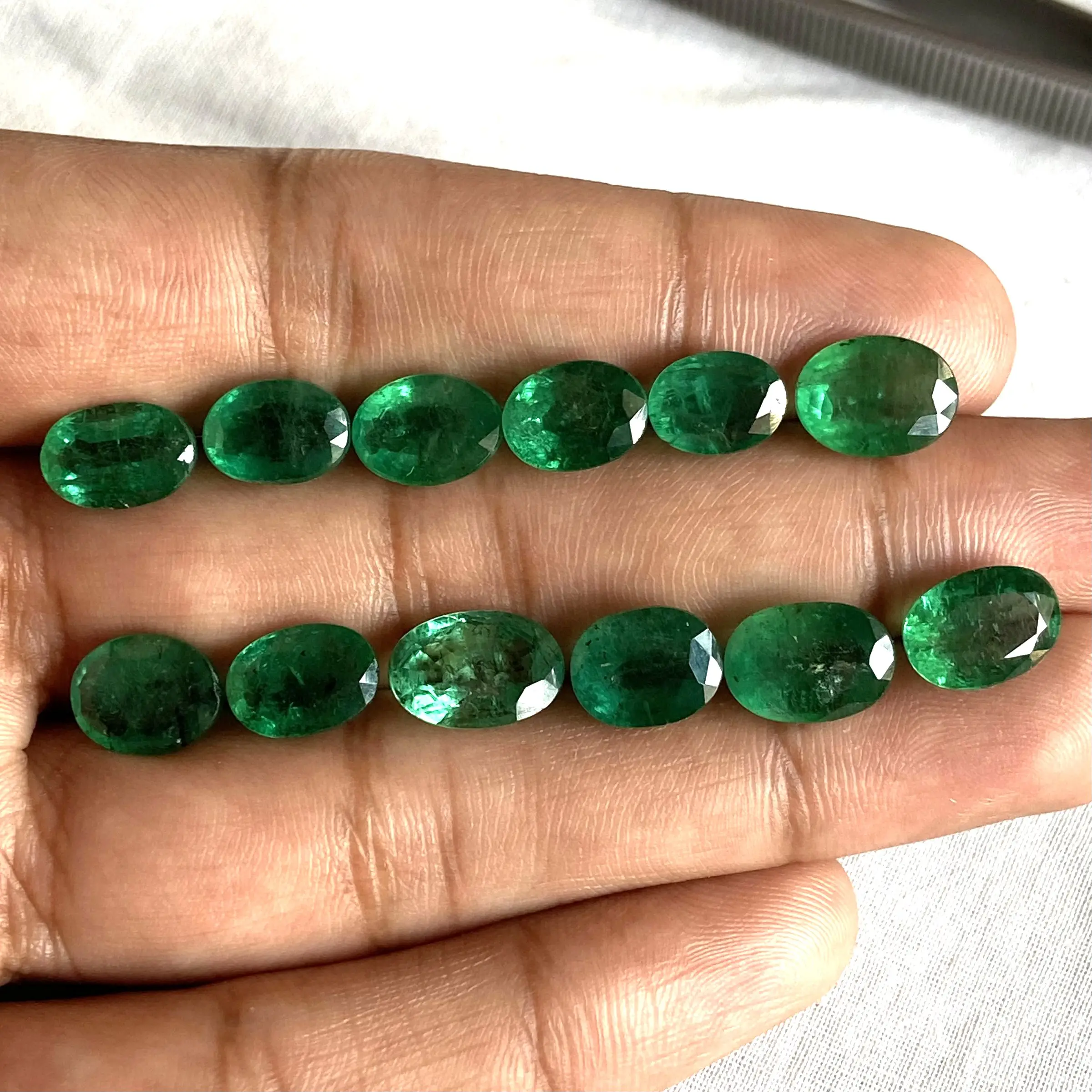 Pedra gemstone esmeralda solta natural, zambia esmeralda real pedra verde esmeralda atacado preço