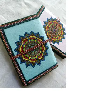 Buku Catatan Dasi Tali Kertas Buatan Tangan Sesuai Pesanan dengan Cetakan Mandala