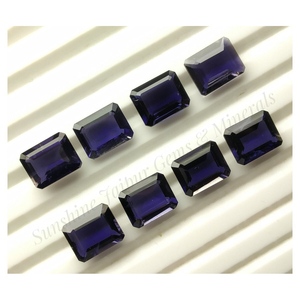 หินอิโอไลต์ธรรมชาติตัดเป็นเหลี่ยมเพชรพลอย6X8mm หินเหลี่ยมเพชรพลอยเหลี่ยมเพชรพลอยขายส่งราคาโรงงานต่อกะรัตได้รับการรับรองโดย IGI - Product Image 2