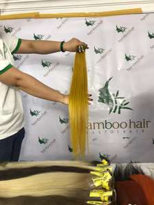 Extensions de cheveux naturels lisses, de couleur dégradées, pour femmes, chevelure vierge, tendance, - Product Image 3