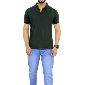 Polo de algodón para hombre, camiseta lisa con Logo Oem, color blanco - Product Image 4