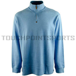 T-shirts de sport à manches longues pour hommes, de qualité supérieure, à séchage rapide, avec fermeture éclair 1/4, OEM, vente en gros - Product Image 6