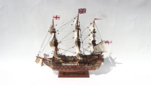 Modèle de navire HMS Victory Wood Furlsails - Modèle de navire en bois - Product Image 3