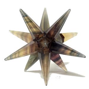 Étoile merkaba Fluorite Pierre 12 Points merkaba étoile cristal merkaba pierre naturelle guérison étoile point en gros - Product Image 5