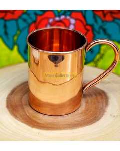 Handcrafted 475ml Moscow Mule Mug Pure <b>Copper</b> Hammered Ceramic <b>Cup</b> for Home Decor for Restaurants and Bars - Product Image 5