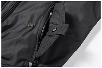 Chaquetas Bomber Deportivas Casuales para Hombre, Delgadas, Cálidas, Impermeables, Transpirables, de Lona, Tallas Grandes, con Cierre, Cuello Camisero, Reversibles