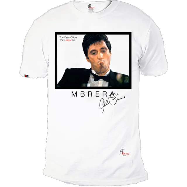 Erkek Slim fit t shirt % 100% pamuk İtalya'da yapılan yüksek kaliteli yeni koleksiyon Al Pacino