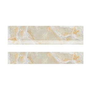 Azulejos de cerámica con diseño de flores para escalera, azulejos de color amarillo, S-300x1200mm, R-200x1200mm - Product Image 6
