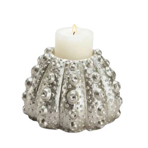 Portavelas de aluminio con diseño de coral - Product Image 1