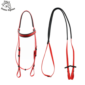 Bride en cuir de rembourrage super doux de haute qualité avec broderie de logo personnalisé accessoire équestre durable pour l'équitation - Product Image 2