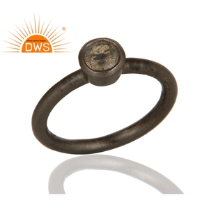 แหวนเงินแท้925แข็งขายส่งเครื่องประดับรอบตัดลาบราดอไรต์ธรรมชาติพลอยซ้อนแหวน - Product Image 2