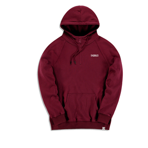 เสื้อฮู้ดดี้ไหมพรมถักลายดิจิทัลสีแดงเลือดหมู ไซส์พลัส สำหรับออกกำลังกายในฤดูใบไม้ร่วง เหมาะสำหรับทั้งผู้ชายและผู้หญิง - Product Image 1