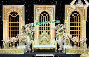 Panel de fondo de escenario de boda, Marco trasero blanco para escenario, configuración de escenario de boda de Asia del Sur - Product Image 2