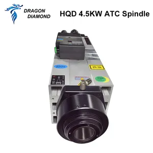 דרקון יהלומי מכירה לוהטת Hqd 4.5KW ATC CNC ציר מנוע ISO30 220v 380v 24000 סל"ד ציר מנוע Atc