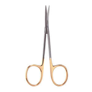 Onyx 4,5 ''(11,5 cm) Tijeras manuales de acero inoxidable para estrabismo Instrumento quirúrgico recto o curvo - Product Image 2