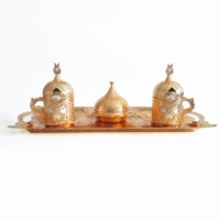 Ensemble de tasses à café turc, style ottoman, anatolien, grec, arabe, en cuivre, pour expresso, authentique, vente en gros, coffrets cadeaux islamiques, Amazon