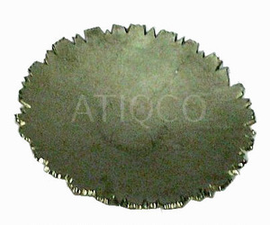 Bol à fruits en aluminium au design de luxe Assiette polyvalente sûre pour les fruits Plateau de service unique Plateau tendance | Look chic - Product Image 2