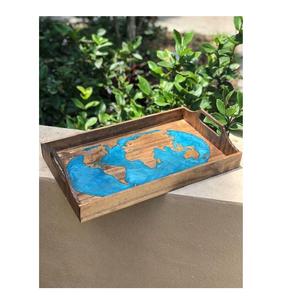 ที่กำหนดเองสำหรับขายทำสีชมพูตกแต่งน้ำหอมถาดถาดเรซินและรถไฟเหาะชุดที่มีด้ามจับทองที่มีการขาย - Product Image 2