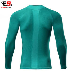 Camiseta de Compresión MMA para Hombre, Personalizada con Serigrafía, Diseño OEM, Material Spandex/Nylon, Manga Larga, Alta Calidad - Product Image 3