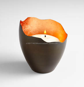 Vela de cera de diseño dorado real, soporte de Metal sólido para decoración, otras velas brillantes, linterna votiva para interiores y exteriores - Product Image 6