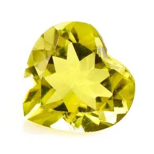 15mm Coeur Coupe Naturel VERT OR CITRON QUARTZ Prix de gros Usine Haute Qualité Facettes Pierres Précieuses En Vrac Par Carat | PAIRES - Product Image 2