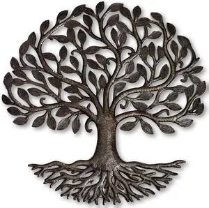 Metal tree for wall decor